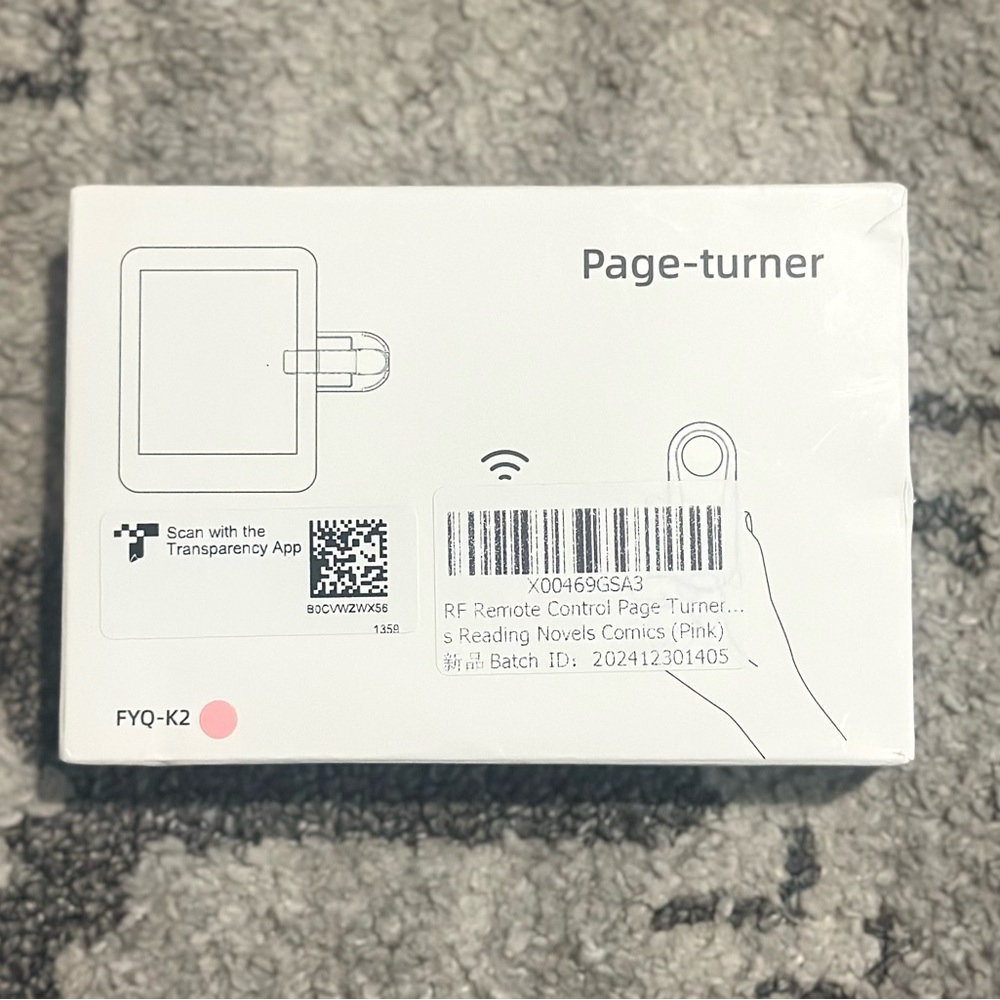 Page Turner RF Remote Control Pink